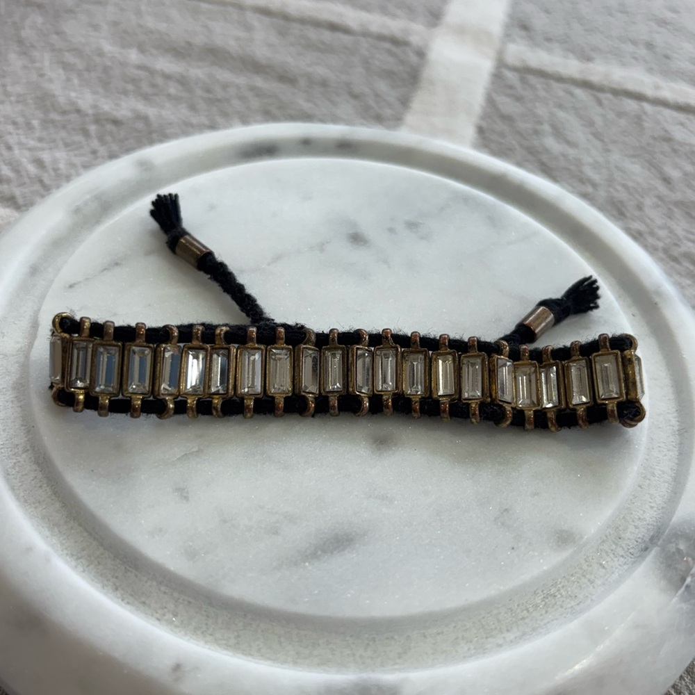 J. Crew Elegant Gold and Black Bracelet